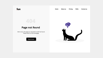 Day 8 - 404 Page #DailyUI cat dailyui design error 404 lightmode macos minimalist page ui ux