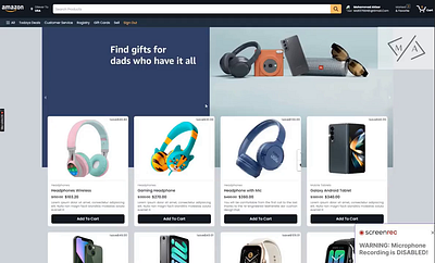 Next Amazon development next onepage react tecnology ui web webapp