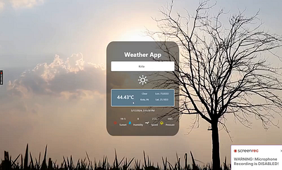 Weather App 3d branding graphic design ui vector web