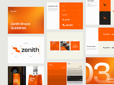 Zenith Brand Guidelines ai logo brand guideline brand identity branding branding startup gradient graphic design identity illustration it logo logo logo startup minimalist minimalist logo modern logo professional logo software logo startup logo tech branding technology