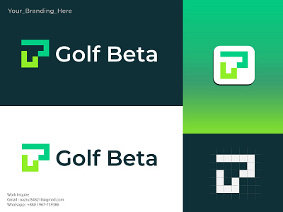 Branding, visual identity Letter G & B Logo Concept // For Sale branding business logo graphic design logo visual identity