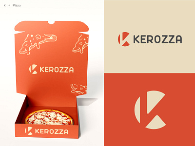 Logo for Pizza business branding custom logo food icon identity k logo k mark logo logo mark pizza pizzalogo