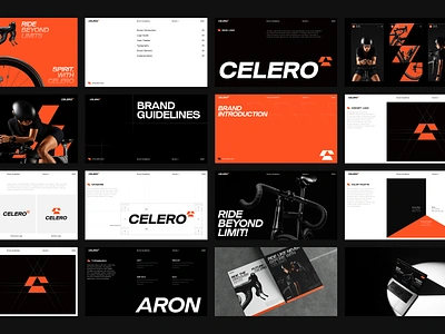 Celero Bikes - Brand Guidelines bicycle bikes logo brand brand guide brand guidelines brand identity branding guidelines logo design visual identity