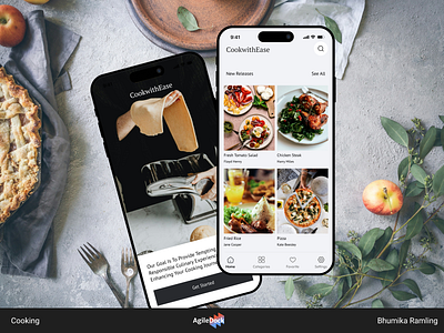 Cooking Mobile App Design agiledock agiledock designs agiledock services cooking app design cooking mobile app design mobile app development recipe app ui design ui ux design ux design