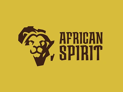 African Spirit Logo Design branding design graphic design illustration lion logo mascot mascot logo vector