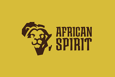 African Spirit Logo Design branding design graphic design illustration lion logo mascot mascot logo vector