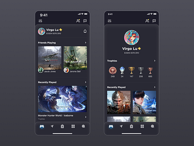 Playstation App ui