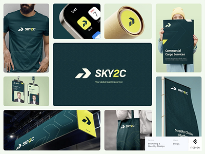 Brand Identity for a Shipping co — Sky2c brand identity branding design product design shipping ui design visual identity website