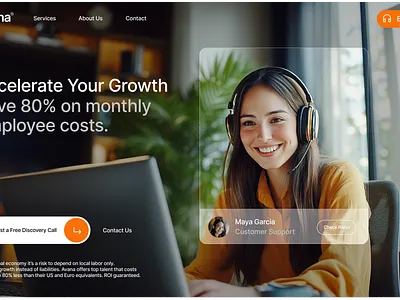 Hero Header Design branding design figma ui ux webdesign webflow