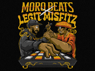 Morobeats X Legit Misfitz Illustration custom design graphic design illustration legitmisfitz morobeats