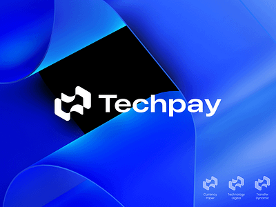 Techpay Concept branding cryptocurrency identity illustration logo mark minimal symbol