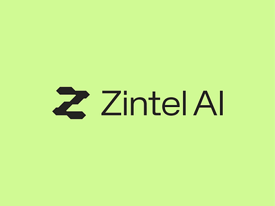 Zintel AI Logo abstract logo ai artificial intelligence artificial intelligence logo branding conversational ai human logo logo logo design logo saas saas software logo tech logo technology technology logo z z ai logo z logo