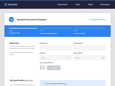 Clean simple form Tailwind form ui