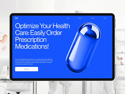 Pharmacy Landing Page Design app branding design ui ux