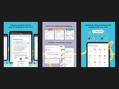 Goodnotes Classroom App Store Screenshots app app store branding design goodnotes graphic design ui