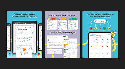 Goodnotes Classroom App Store Screenshots app app store branding design goodnotes graphic design ui