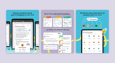 Goodnotes Classroom App Store Screenshots app app store branding design goodnotes graphic design ui