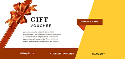 Gift Voucher animation banner design bifold broucher branding business card filmora flyer design gift card graphic design illustration logo motion graphics post card product design trifold ui ux design vector video editing weding card