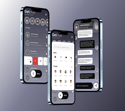 Chat App Design app branding design graphic design logo ui ux