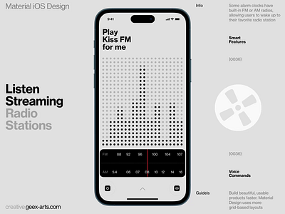 AI FM Radio book branding design fashion fm illustration interface ios mobile music news slide ui video web