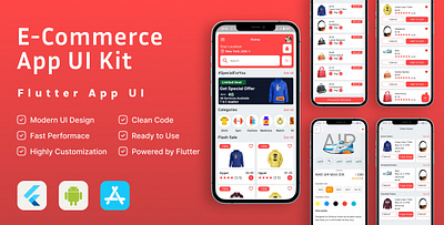 Shopease - Ecommerce Flutter Ui KIt Template ui ui kit