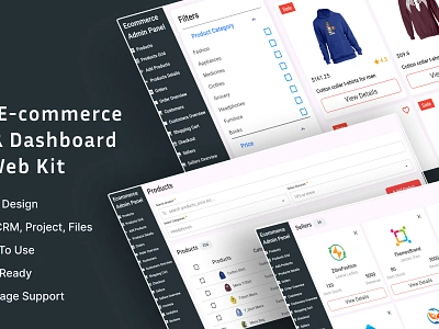 EcomDash - Complete eCommerce Web Admin Panel & Dashboard WebKit admin admin panel crm dashboard ecommerce erp flutter admin flutter template gpt pwa shopping template