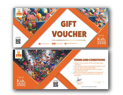 Fun Factory Gift Vouchers branding design gift giftvoucher toystore