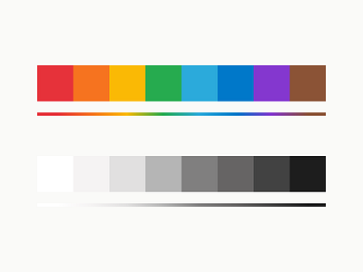 Minoko UI Color Palette base16 branding color palette colors gradient grey minoko palette style guide ui ui kit