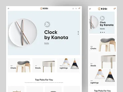 New Furniture eCommerce Website Design ecommerce design ecommerce website fashion furniture furniture landing page furnitureshop home mobile app mobile responsive responsive design shopify shopifystore ui design ux design web app web application