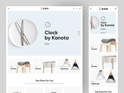 New Furniture eCommerce Website Design ecommerce design ecommerce website fashion furniture furniture landing page furnitureshop home mobile app mobile responsive responsive design shopify shopifystore ui design ux design web app web application