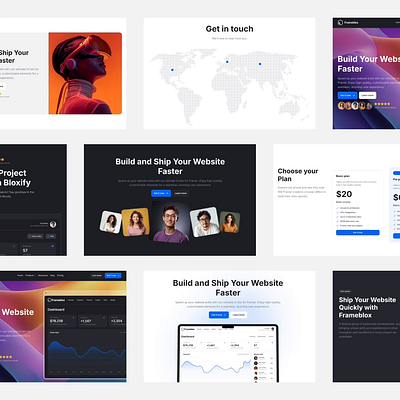 Ultimate UI kit, design system and prebuilt templates for Framer cta dark design system framer header hero hero section landing light modern ui pricing saas template ui ui design ui kit web design