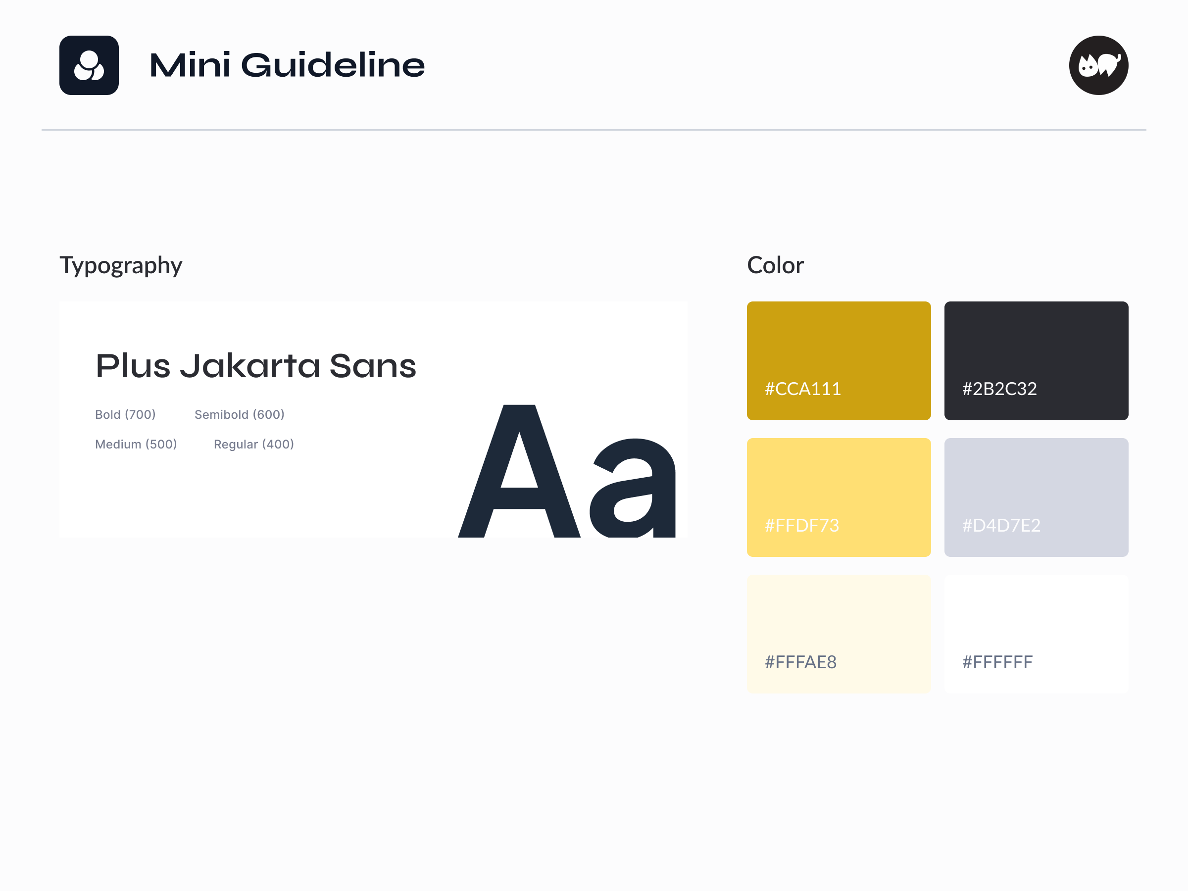 Example of Design Systems & Component Library  Dev.