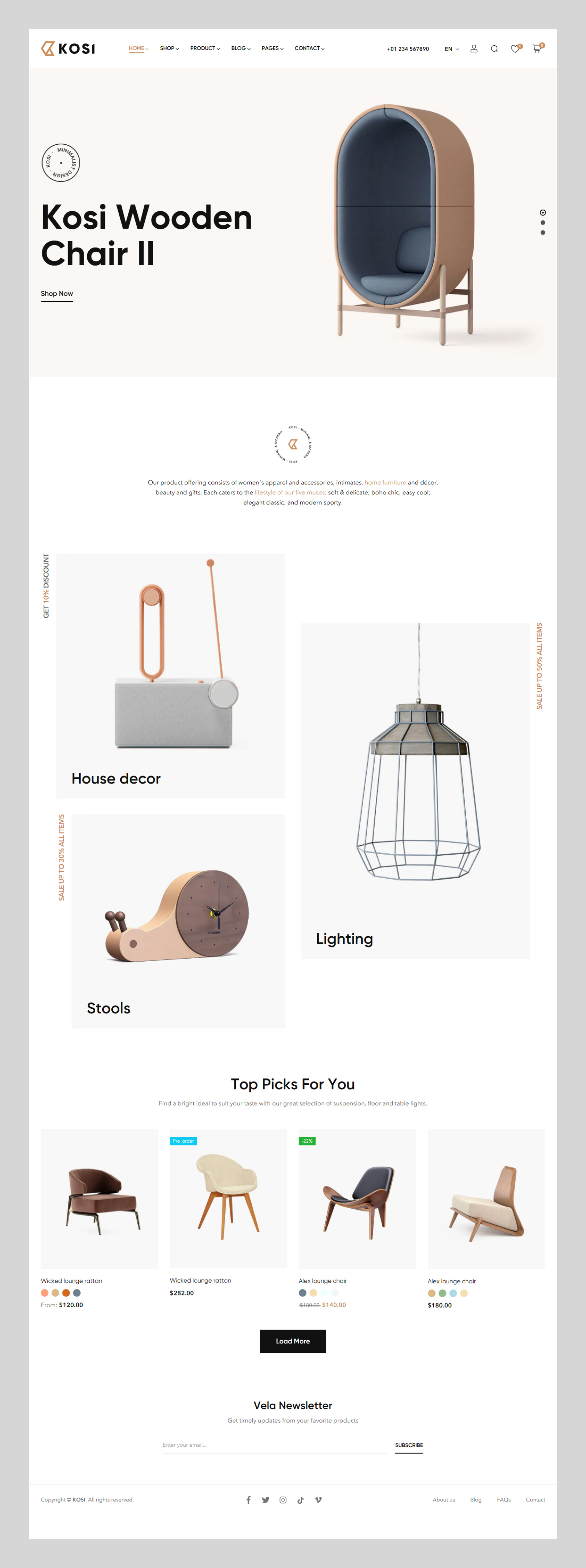 New Furniture1 site Design by william on Dribbble