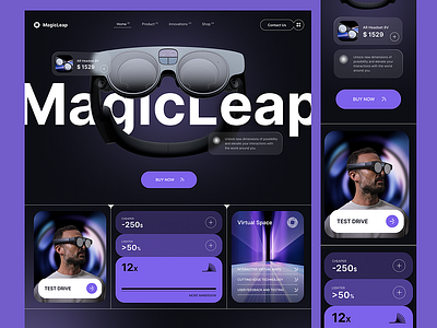 Visions Unveiled: Dive into the Virtual Realm 🕶️ app branding design ui ux