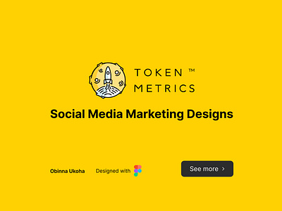 Token Metrics Social Media Designs branding crypto crypto exchange design figma flyer design graphic design illustration nft poster social media social media design token metrics web3