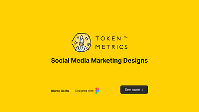 Token Metrics Social Media Designs branding crypto crypto exchange design figma flyer design graphic design illustration nft poster social media social media design token metrics web3