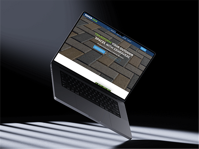 Home Page Design for PaverGem home page pavement company redesign restyling ui ux web design