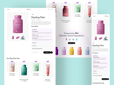 Nurito - Ecommerce Product Page awe beauty ecommerce ecommerce website product shopify ui web web design web3 website