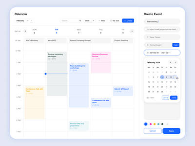 #DailyUI: Day 80 - Date Picker app branding calendar dailyui date date picker day80 design design challenge event illustration logo meeting mobile time ui ui design ux ux design web