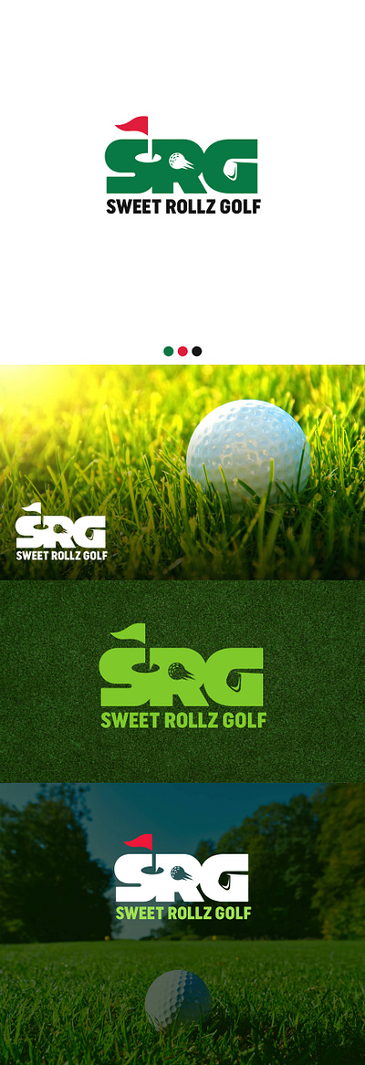 SRG Golf branding golf graphic design logo logo design sports vector