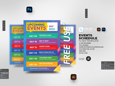 Event Schedule Flyer Template aam360 aam3sixty calendar event event schedule template events events agenda template flyer template free flyer infographic flyer template monthly music schedule spirit upcoming event promo upcoming events schedule upcoming events template venue week weekly