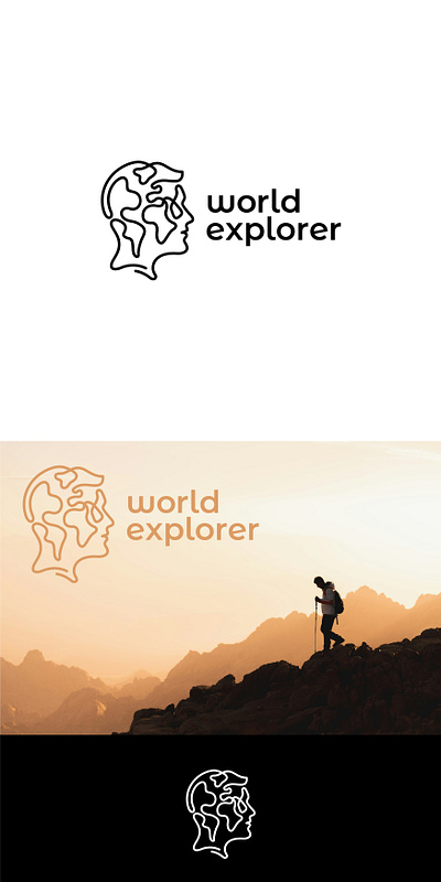 World Explorer graphic design graphics lineart logo logo design print design vector