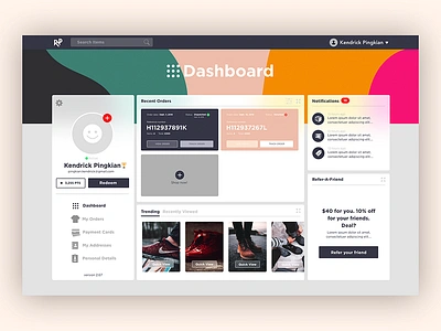 Consumer Web Dashboard UI/UXDesign 3d animation branding graphic design logo motion graphics ui