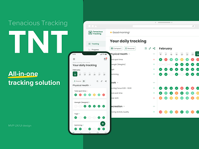 TNT: All-in-one tracking solution dashboard mobile app ui ux design web app
