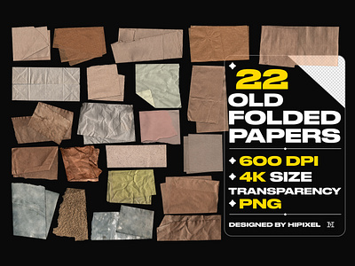 Old Folded Papers adhsive alpha folded glue grunge mockup orn overlay paper plastic png tape texture transparent warp