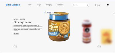 Daily UI Day 12 blue marble challenge css dailyui e commerc grocery html shop website