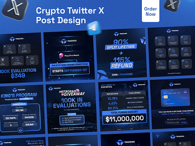 Crypto Social Media Banner Design ad design banner blockchain crypto crypto banner currency decentralized defi forex instagram social media social media post telegram token twitter twitter cover wallet