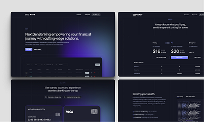 Navy UI Kit - Astro JS & Tailwind CSS dark dark mode modern saas template theme