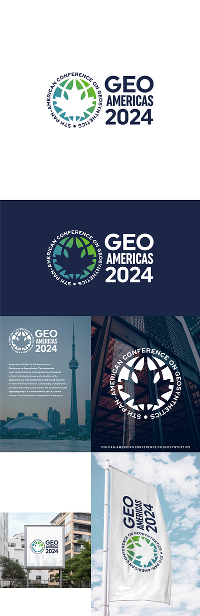 GEO AMERICAS 2024 branding canada conference forum graphic design logo logo desgn vector