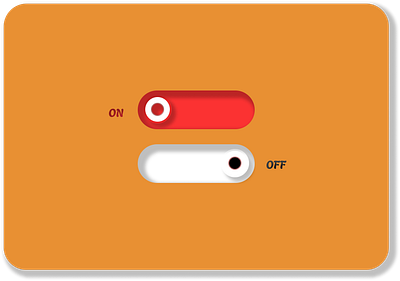 Switch button graphic design ui